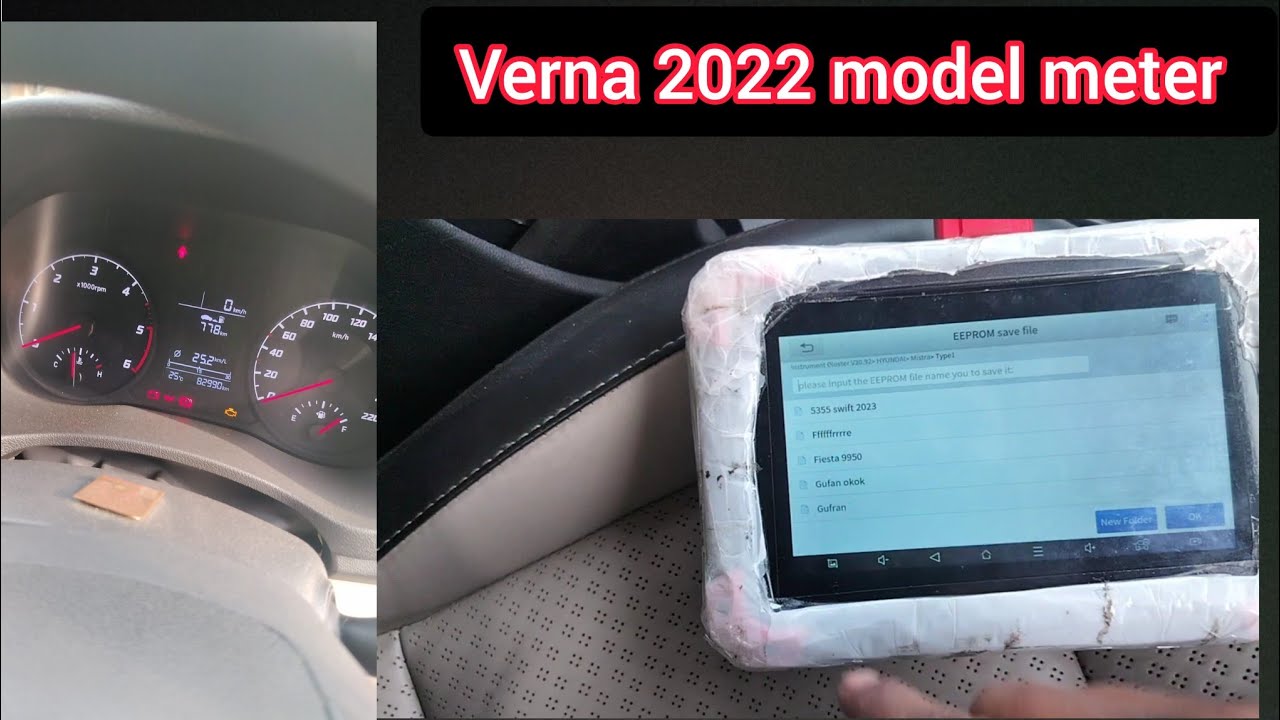 VERNA 2022 MODEL YEAR METER READING CHANGE WORK NOT DONE! DON'T TRY