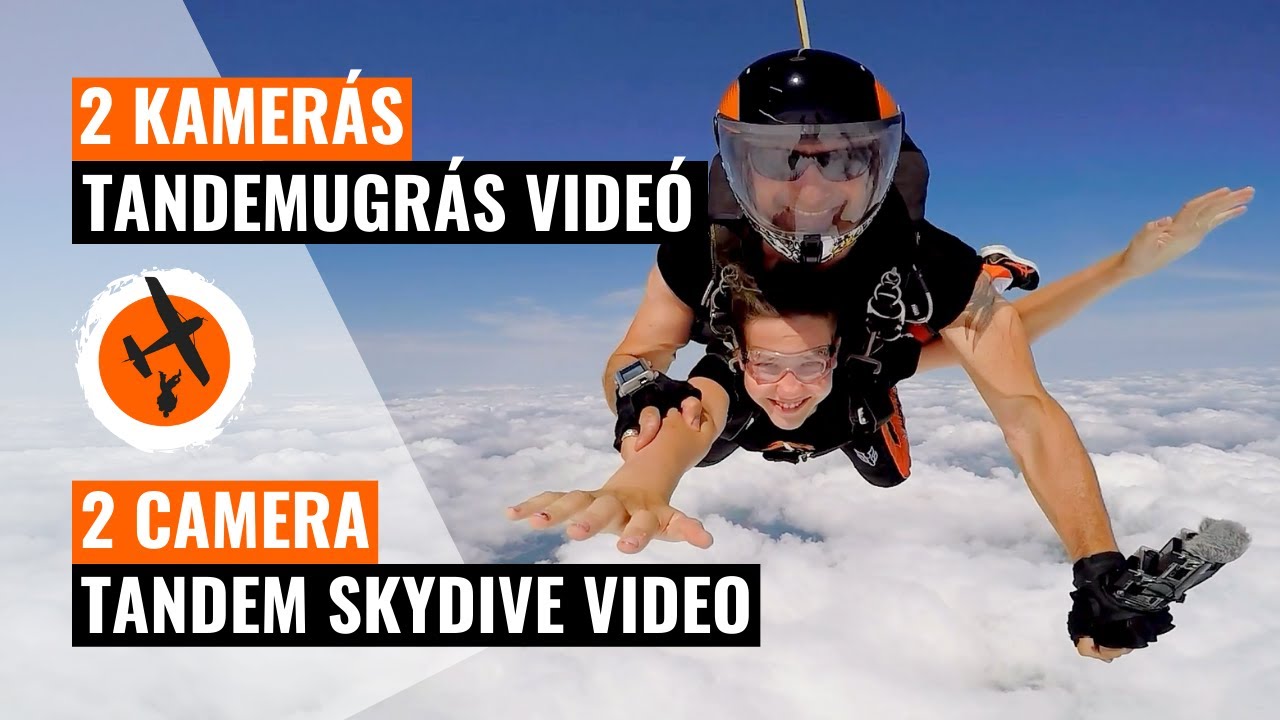 2 kamerás tandemugrás videó – Millennium Tandem Team – Dunaújvárosi Repülőtér