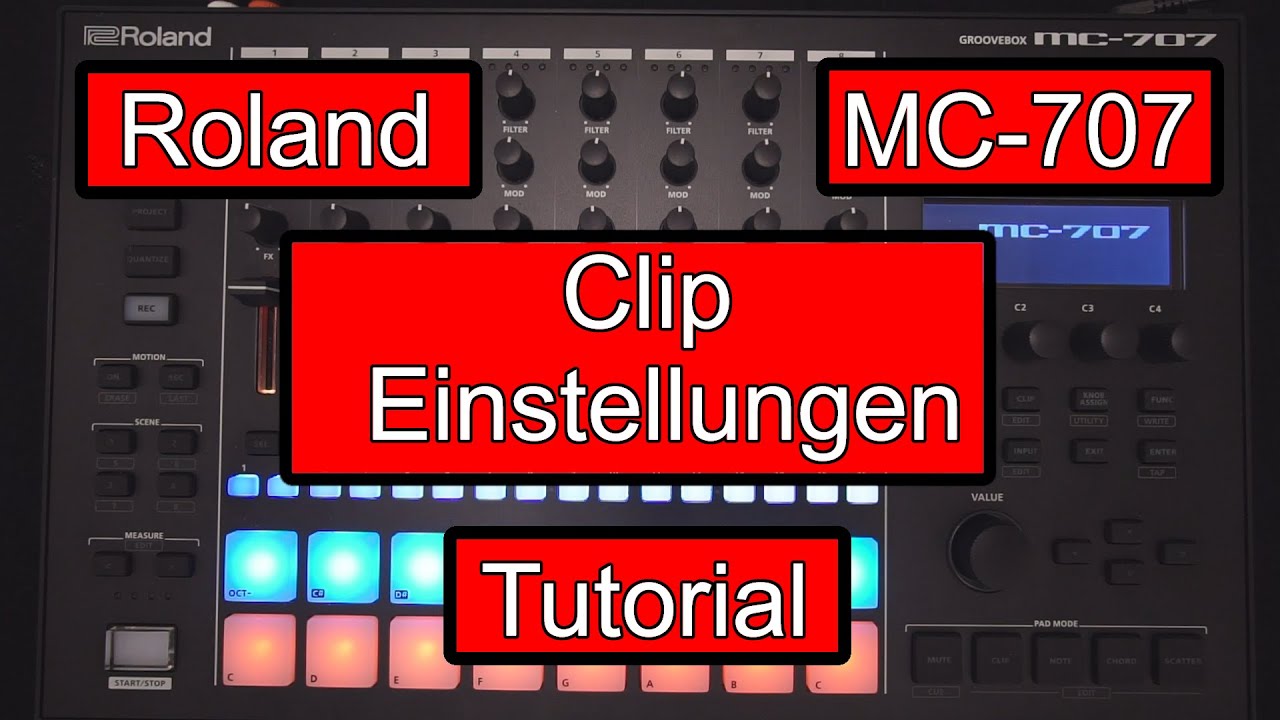 Clip Roland MC 707 Tutorial