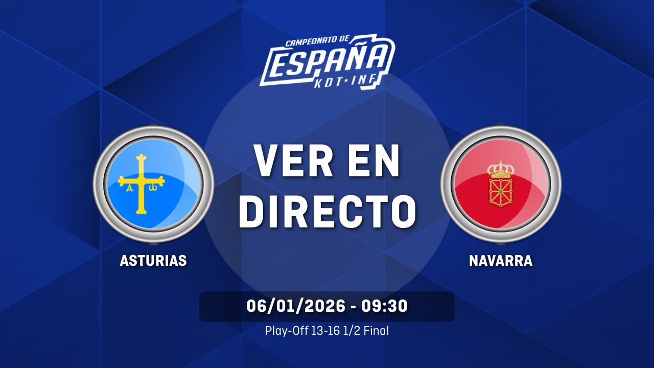 ASTURIAS vs NAVARRA | Play-Off 13-16 | 1/2 Final | CESA Cadete Masculino