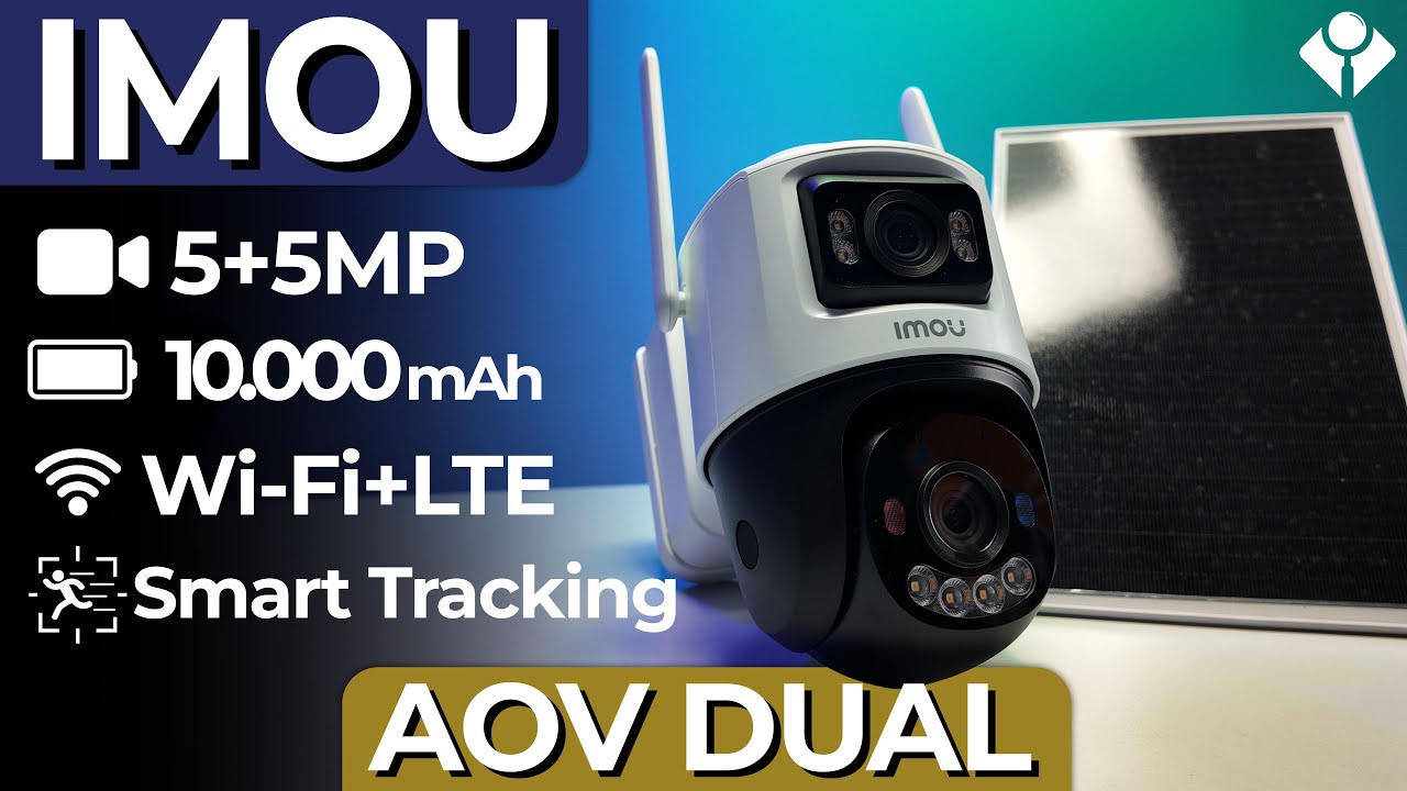 Înregistrare 24/7 pe baterie cu ambii senzori | IMOU AOV Dual