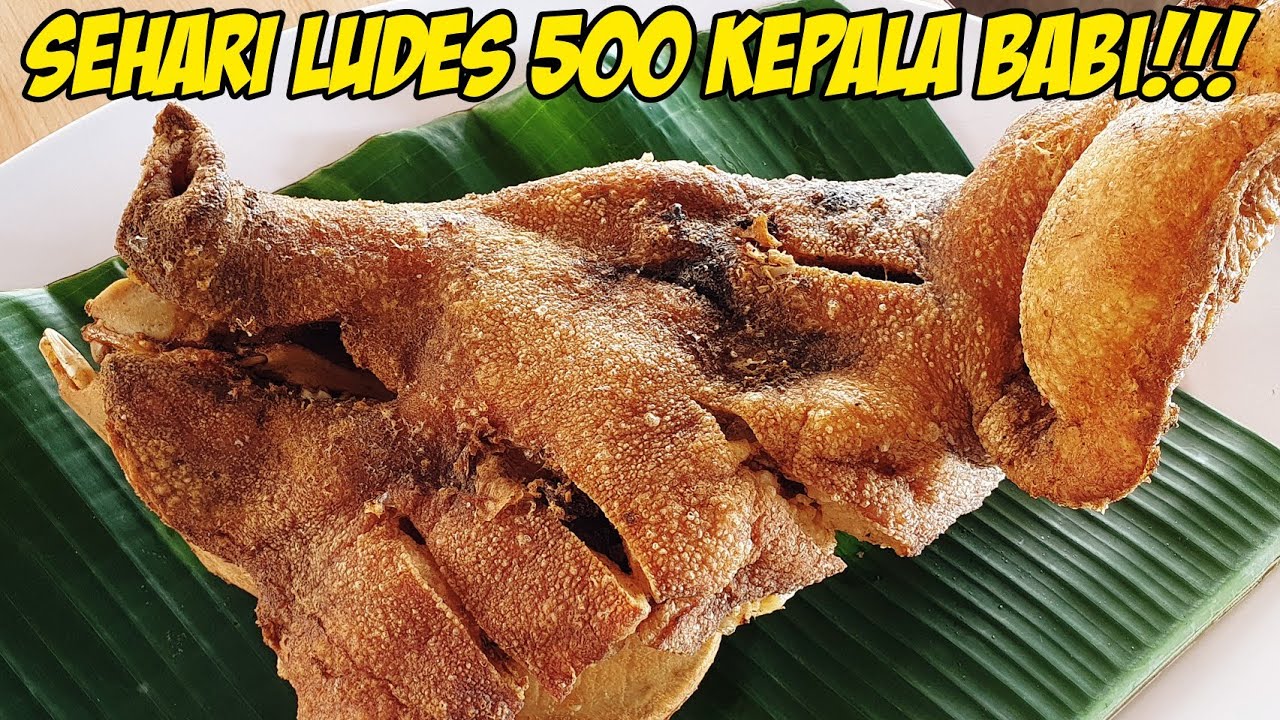 MAKAN KEPALA BABI GORENG CRISPY DI WARUNG BABI PINGGIR LAUT ‼️ LANGKA BERKELAS ‼️ KULINER MANADO