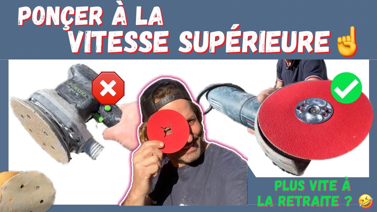 Le Ponçage le plus RADICAL :  le disque FIBRE  ☝️