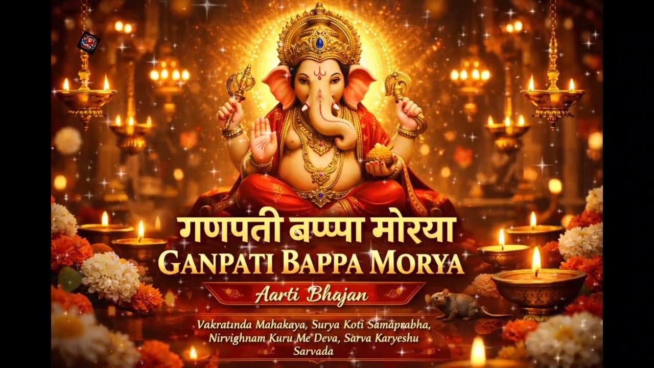 Peaceful Ganpati Aarti 🙏 | Ganpati Bappa Morya | Shree Ganesha Bhajan