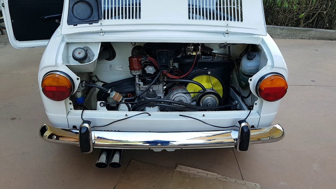 Prima accensione motore 112 abarth su Fiat 850 berlina