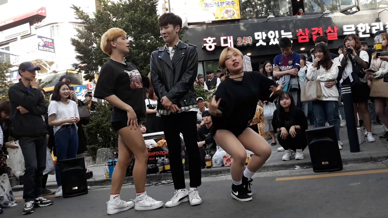2018.04.21 4K #홍대걷고싶은거리&버스킹&연합댄스팀템테이션&레드크루이강용,은비츄(1)