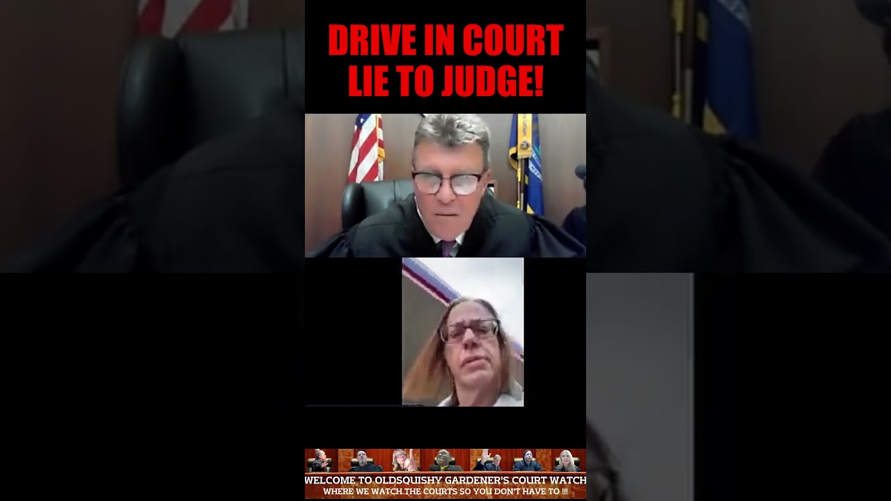 SUPER KAREN DRIVES IN COURT...LIE TO THE JUDGE...THEN COPS AN ATTITUDE...EPIC FAIL!