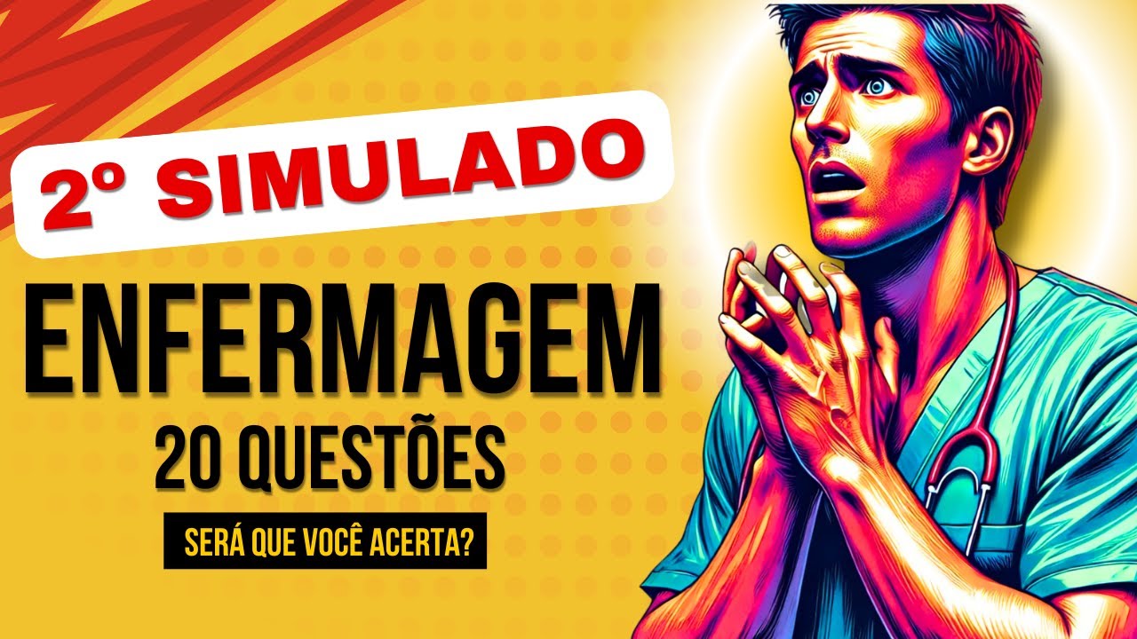Super Simulado de Enfermagem Vídeo 2 #enfermagemconcurso