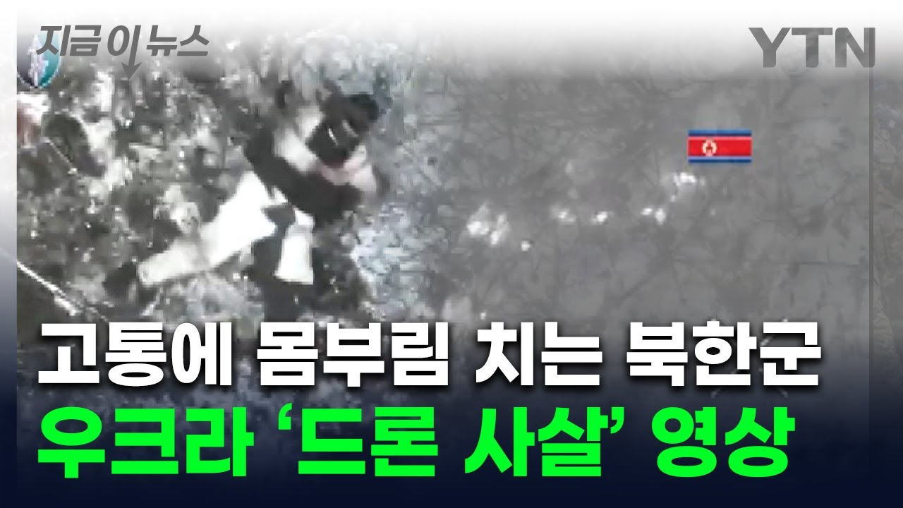 북한군, 숨을곳 없이 픽픽 쓰러져...우크라군 