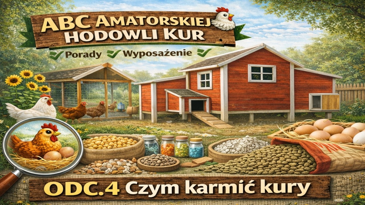 ABC amatorskiej hodowli kur. Odc. 4. Czym karmić kury.