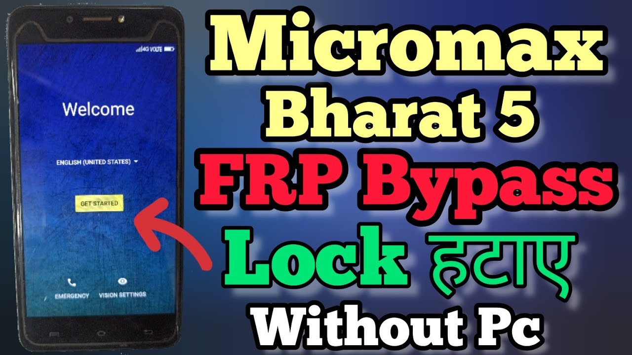 Micromax Bharat 5 || FRP Bypass || Without Pc || Google Account Unlock || New Method || 2023.