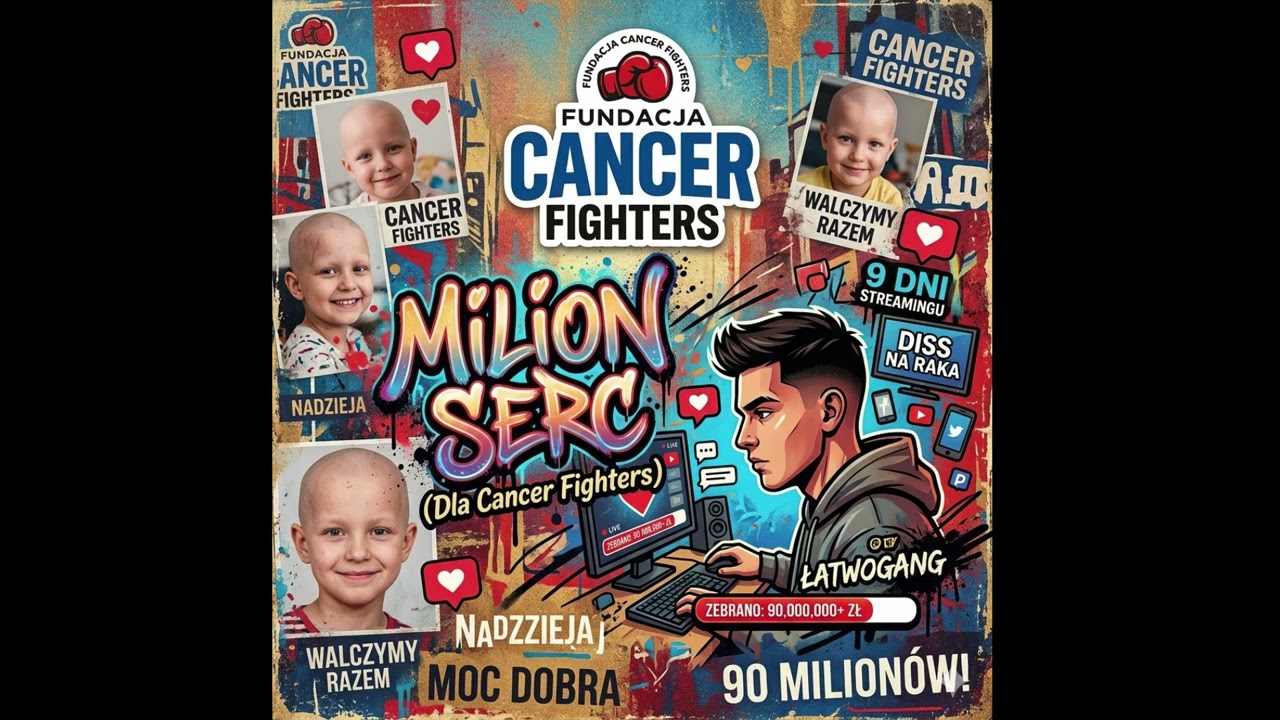 MILION SERC (Dla Cancer Fighters) &ndash; Song dla Łatwoganga i Majki 🥊 (Cały doch&oacute;d na zbi&oacute;rkę!) 
