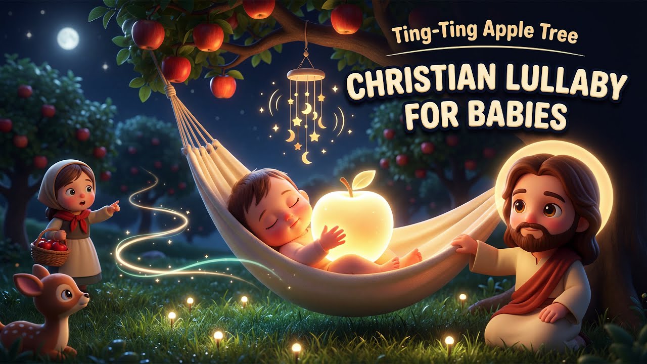 Ting-Ting Apple Tree 🍎 | Christian Lullaby for Babies to Sleep | Peaceful Worship Songs (Bedtime)