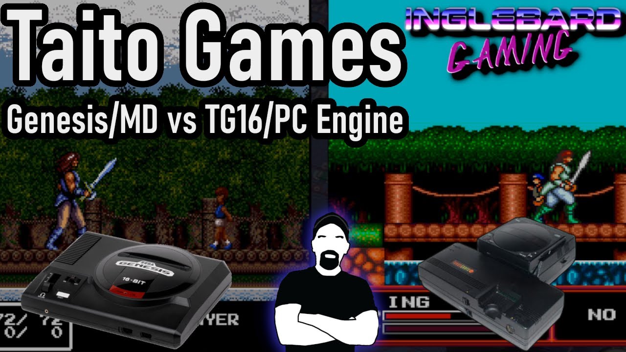Taito Ports Genesis | Mega Drive Vs Turbografx16 | PC Engine