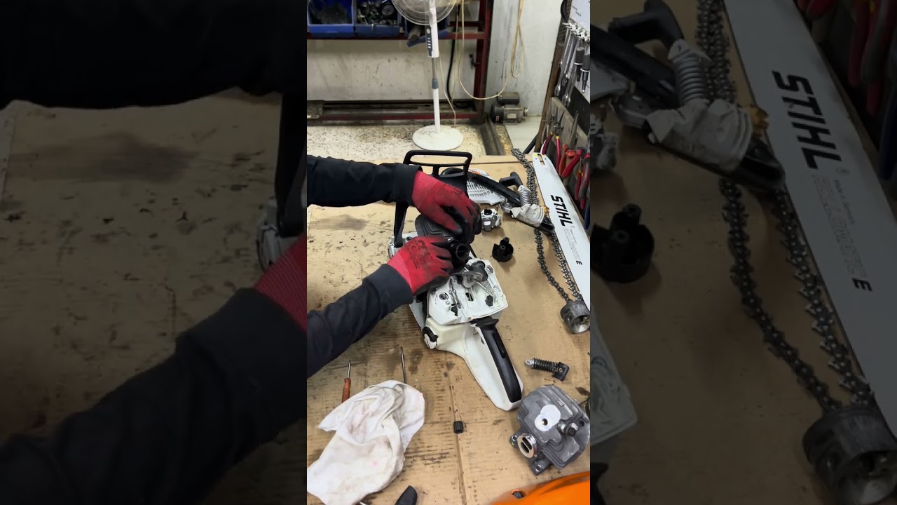 Repair chainsaw MS462/replace Cylinder/Piston