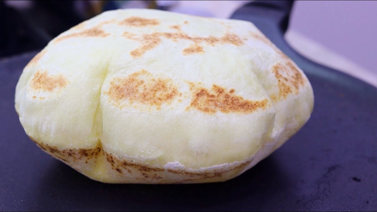خبز منفوخ ناجح 100% سهل و سريع
