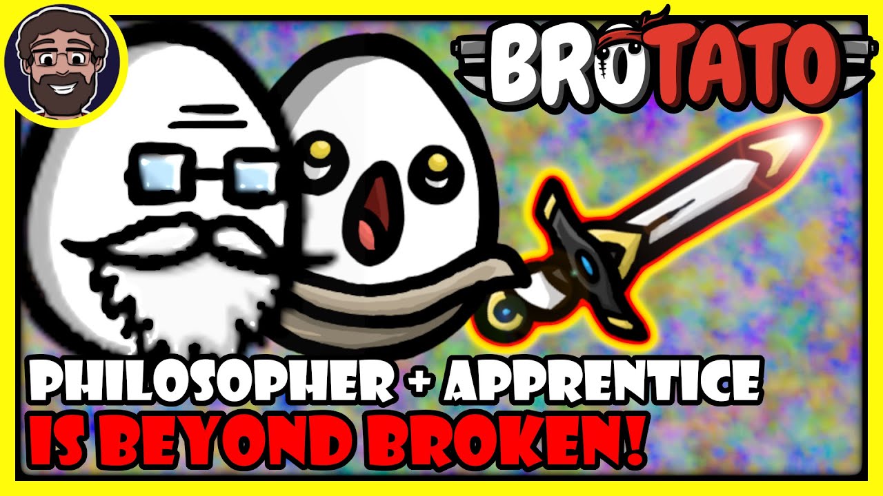 The Most BROKEN COMBO EVER!!! Philosopher + Apprentice | Brotato: Modded