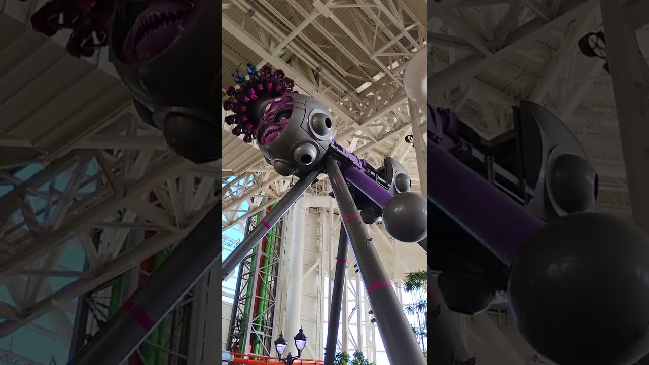 One of the spinning rides going 