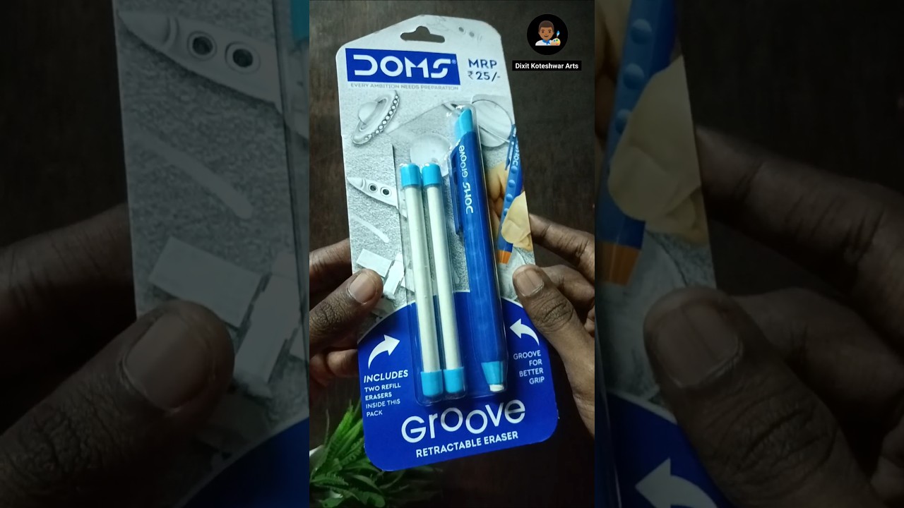 Unpacking Doms Groove Retractable Eraser