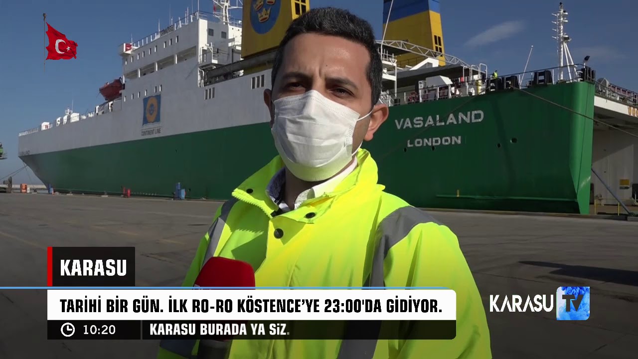 Karasu için tarihi gün. Karasu Limanı - Romanya Köstence ilk Ro-Ro seferi Bugün Başlıyor. SAKARYA