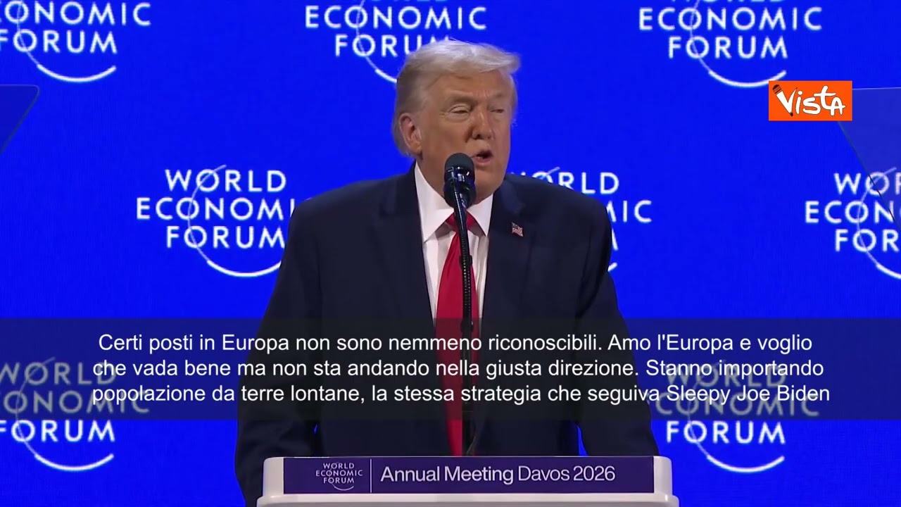 Trump: Amo l'Europa, ma non sta andando nella giusta direzione