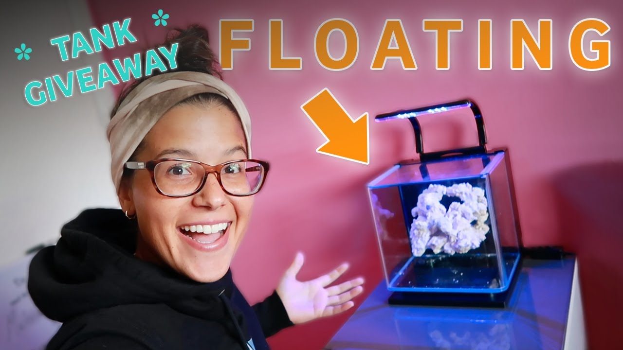 Building a FLOATING Reef Aquascape! *NANO TANK GIVEAWAY*