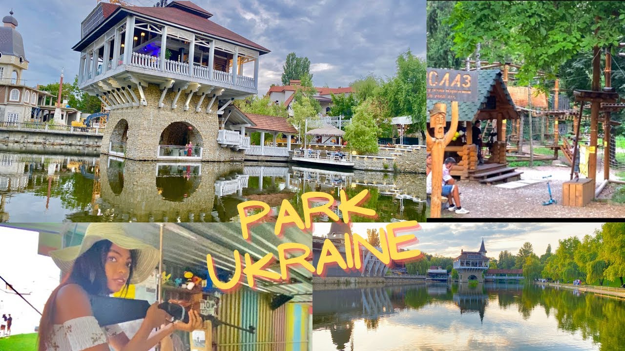 EXPLORE THE BIGGEST PARK(ZHOVTNEVYY) IN UKRAINE CHERNIVTSI | RESTAURANT ON A LAKE, SHOOTING, FISHING