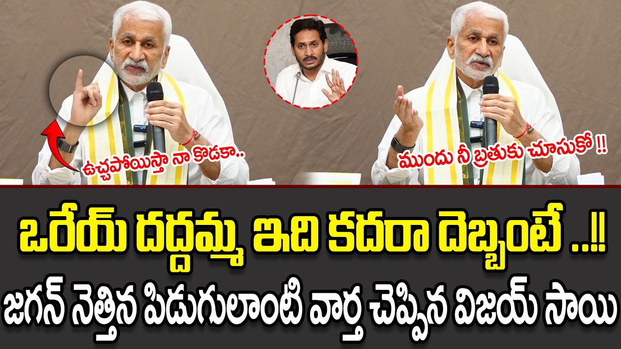 ముందు నీ బ్రతుకు చూసుకో !! | Vijay Sai Reddy Shocking Comments On Jagan | YSRCP | @apvoicenews