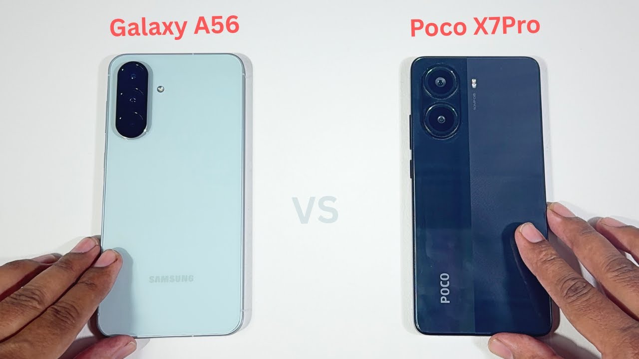 Samsung Galaxy A56 vs Poco X7 Pro Speed test and Camera Comparison