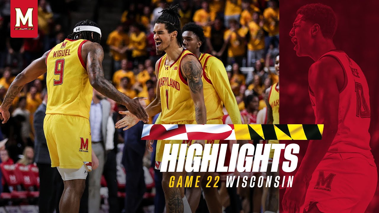 Maryland Men's Basketball Highlights | Maryland 76, Wisconsin 68
