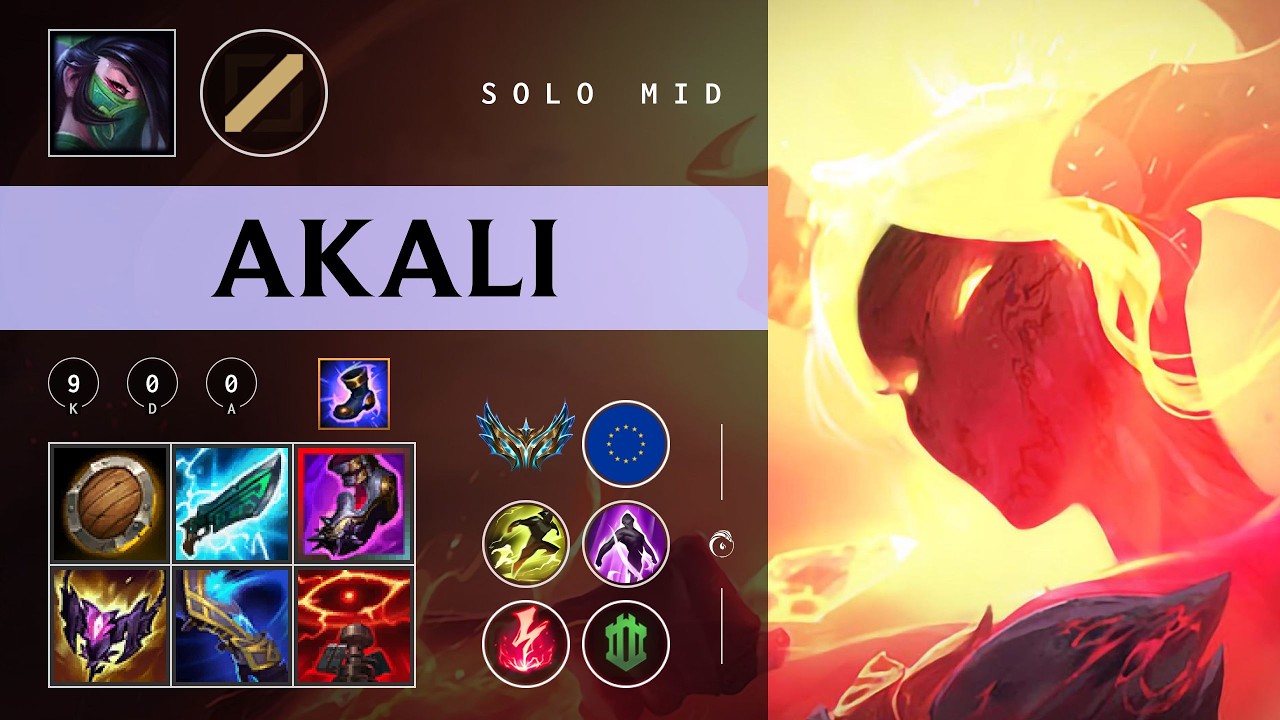Akali Mid vs Ahri - EUW Challenger Patch 26.04