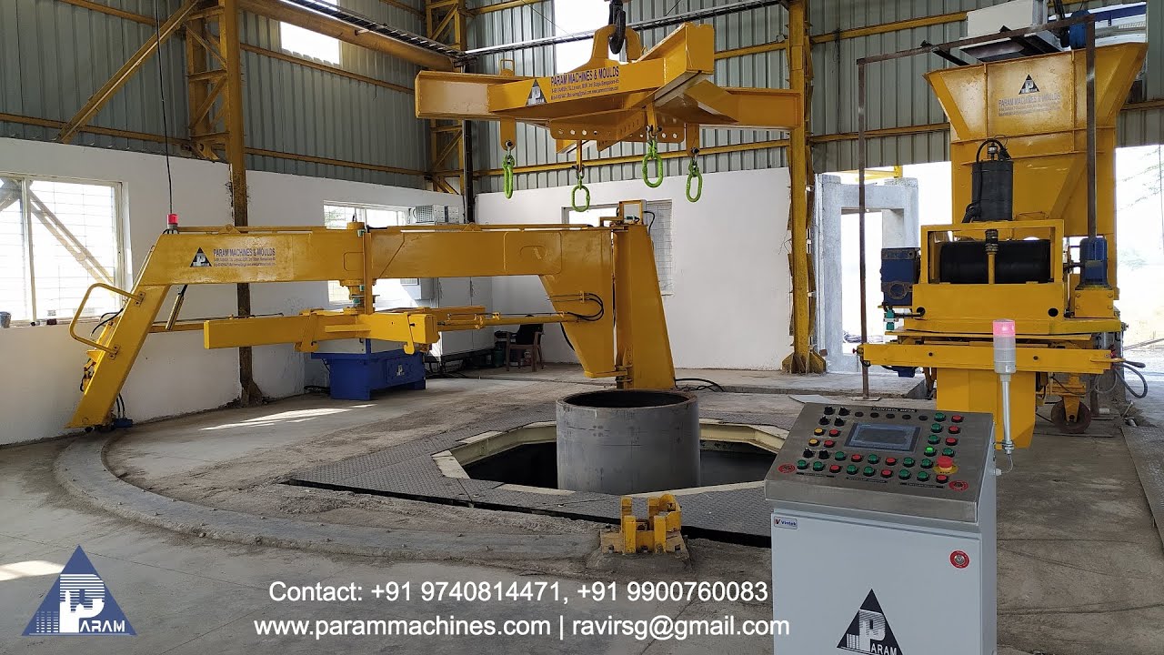 Param Machines and Moulds | Box Culvert and Pipe Machine | Vertical Vibration Pipe Machine |VB2500SS