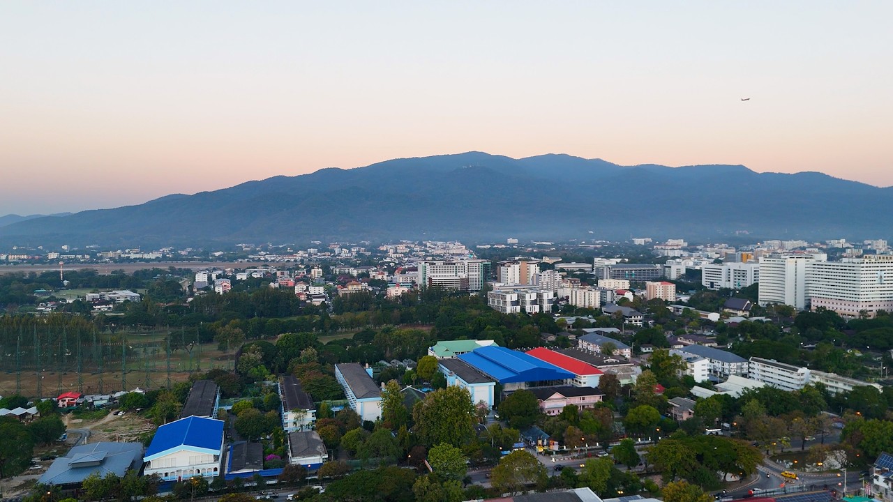 Sunrise Drone Mission Chiang Mai, Thailand - DJI Mini 4 Pro 4K Footage