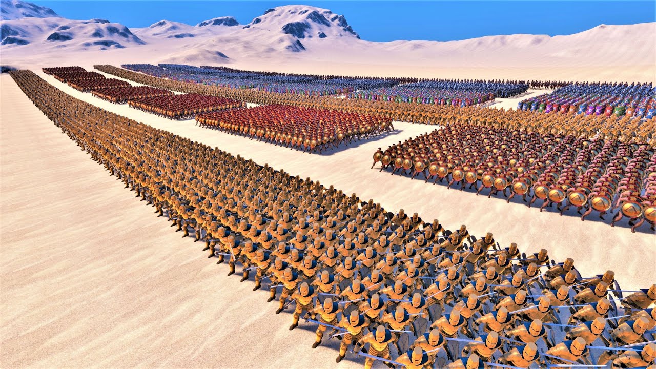Wolf Kings Army of Werewolves  VS  Spartans, Golden Knights, Romans, Heavy Knights & Archers | UEBS