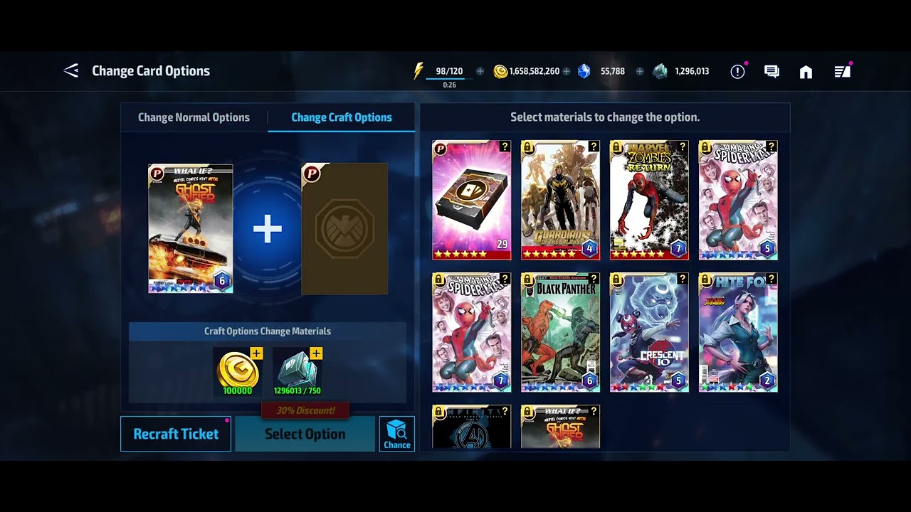 Omega level luck rerolling this Ghost Rider card