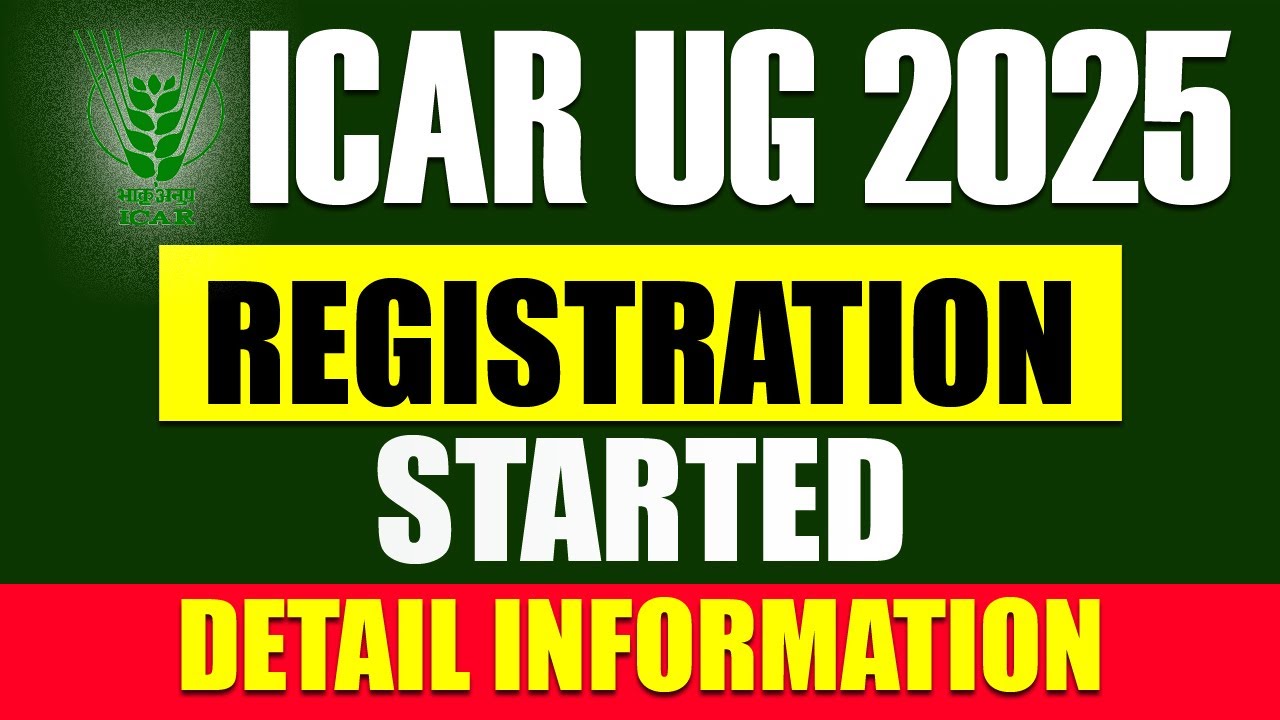 ICAR 2025 Counselling Registration for Rank Card Generation | Step-by-Step Guide