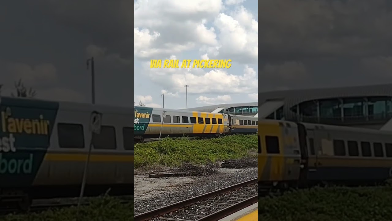 Via rail at Pickering GO station #train #viarail