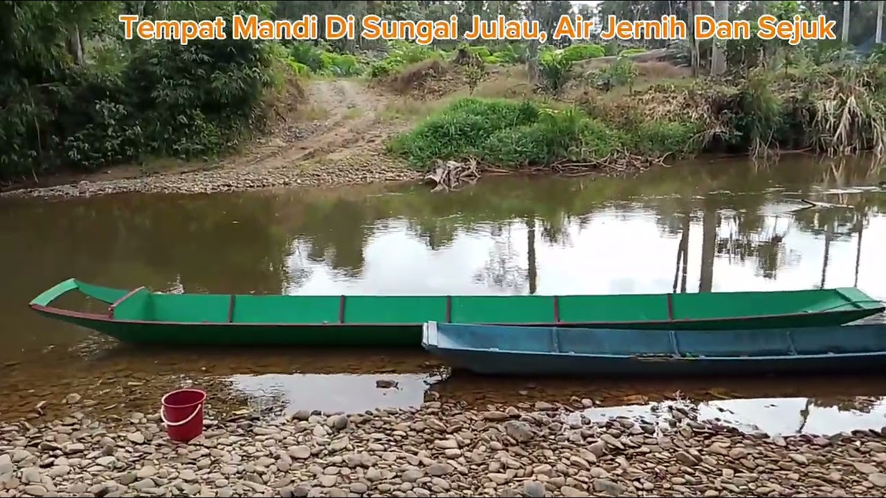 PART 3 : MANDI DI SUNGAI JULAU BERSAMA KELUARGA SAMBIL MELAWAT KEBUN IPAR DI SEBERANG SUNGAI.