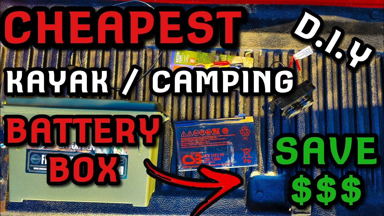 SIMPLEST and CHEAPEST DIY Kayak Battery Box EVER | UNDER $15