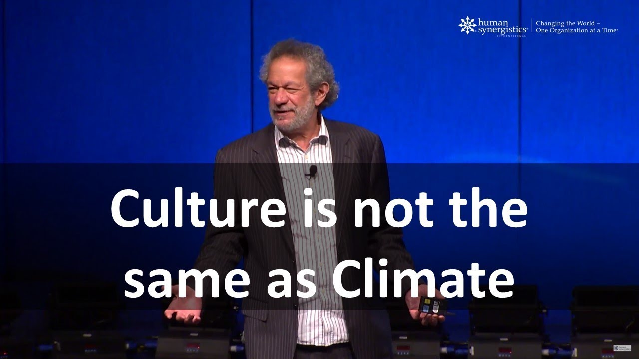 Robert A. Cooke Ph.D. - Culture isn't the same thing as Climate