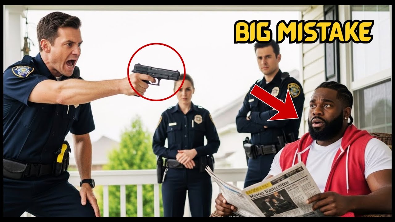 Cop Pointed a Gun at a Man Reading a Newspaper — Seconds Later He Realized He Was FBI 😱