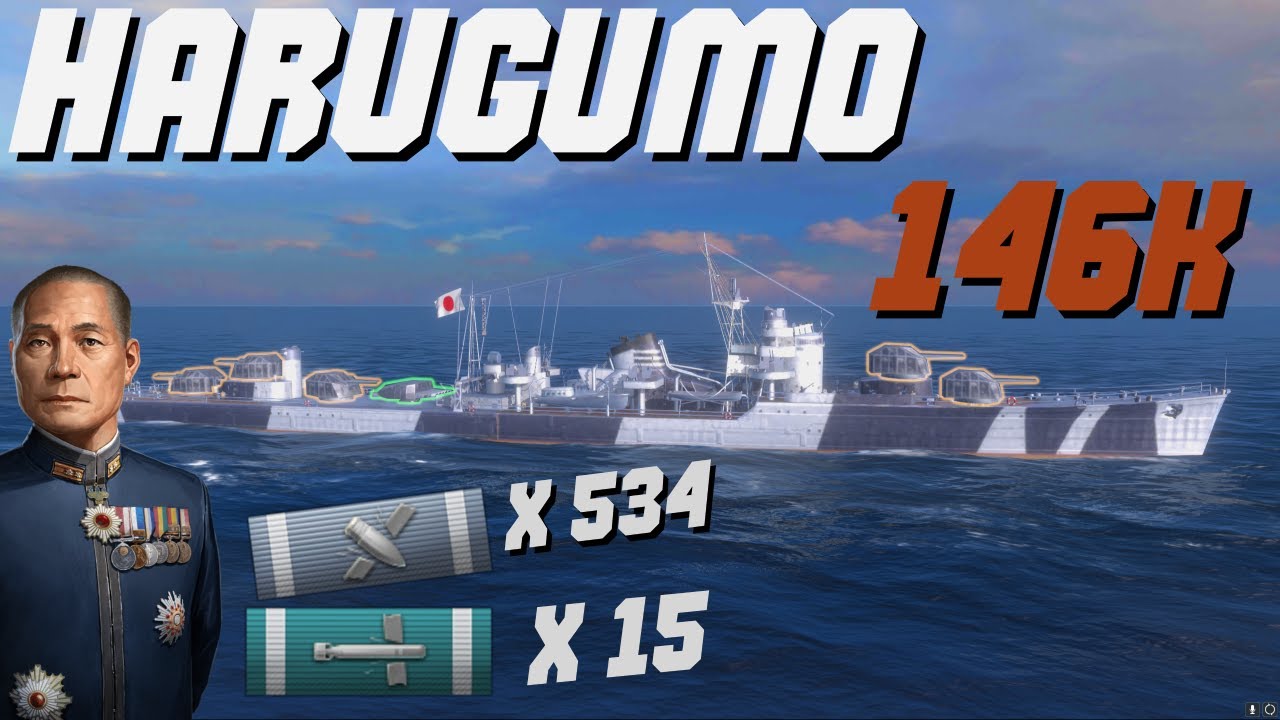 My Most Played Destroyer - What Peak Harugumo Looks Like...