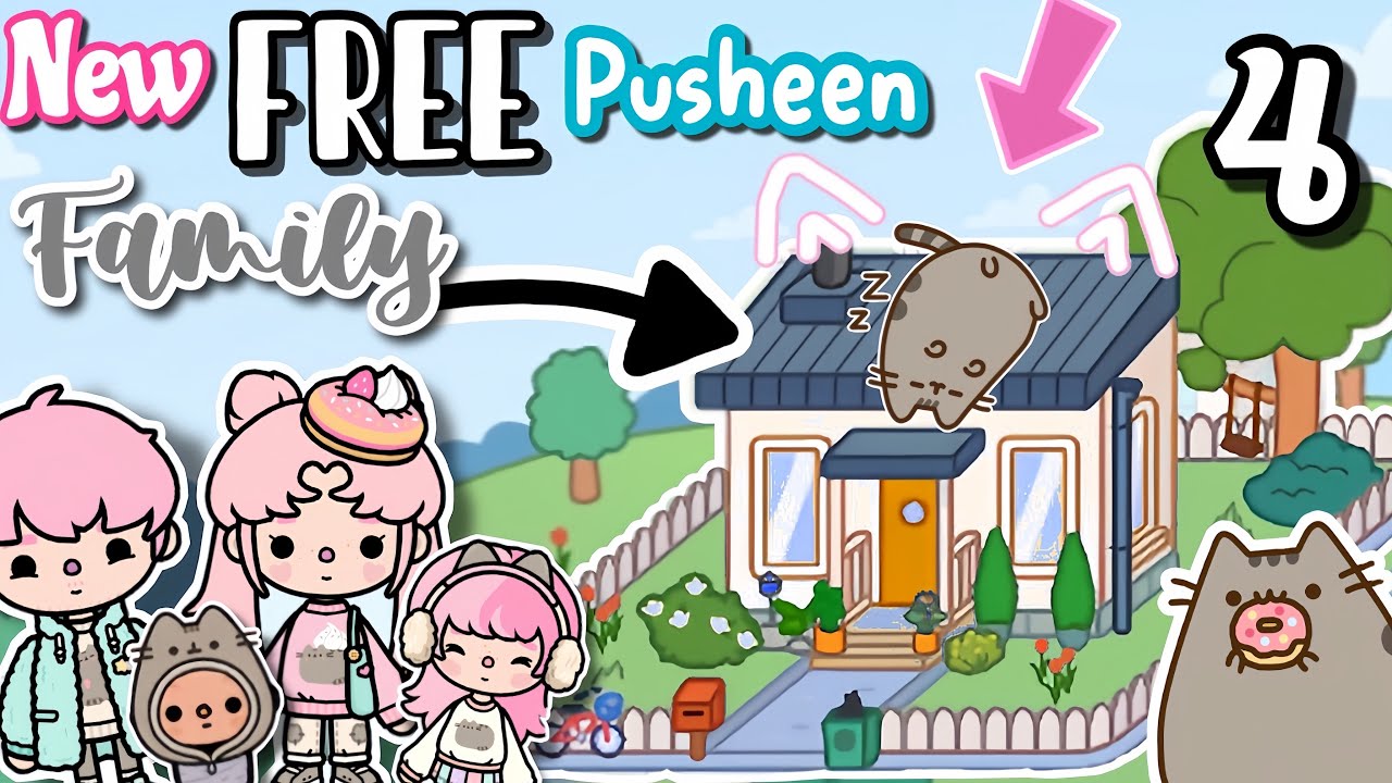 НОВЫЙ БЕСПЛАТНЫЙ дизайн дома Pusheen FAMILY🐱Идеи дома TOCA BOCA✨НОВОЕ БЕСПЛАТНОЕ ОБНОВЛЕНИЕ TocaL...