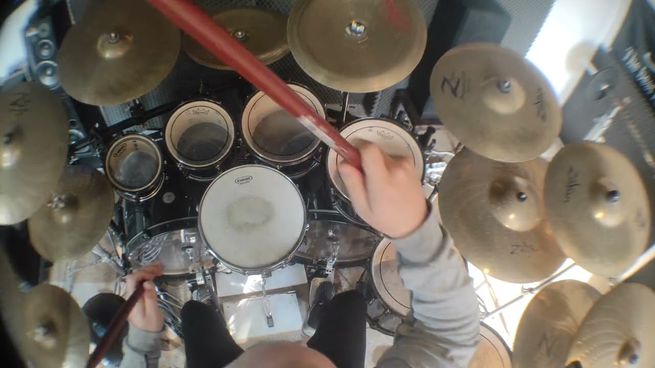 Behemoth - Messe Noire (drum cover)(4K)Mareczko drummer na YouTube(👹🥁🖥️)( rockendroll )👹Hall saitan 