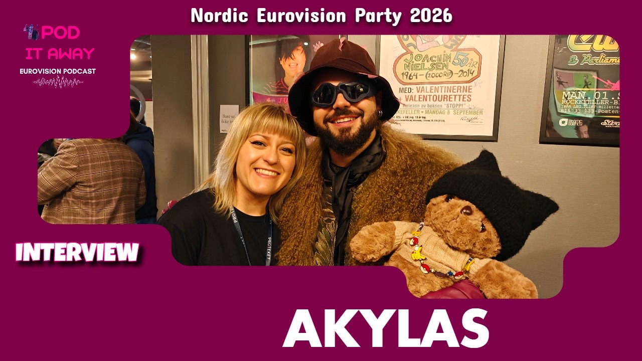 AKYLAS in Oslo! The Interview | Nordic Eurovision Party | Pod it Away