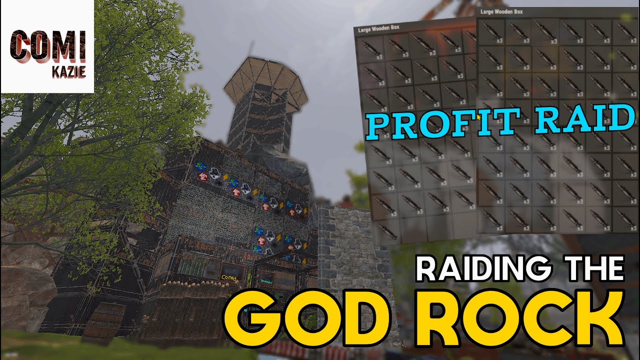 RAIDING the GOD ROCK for 2 boxes of ROCKETS (INSANE PROFIT) - Rust Vanilla