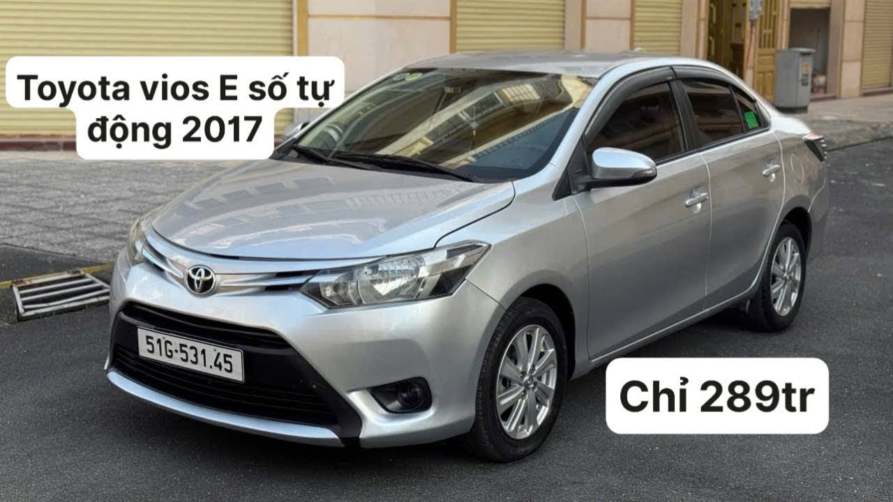 Toyota Vios E số tự động 2017 chỉ 289tr alo Tuấn anh (0932.536.999)