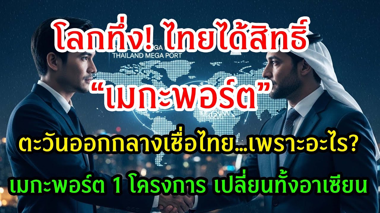 ทำไมไทยได้สิทธิ์สร้าง “เมกะพอร์ต” ระดับภูมิภาค? โลกทึ่งดีลตะวันออกกลาง