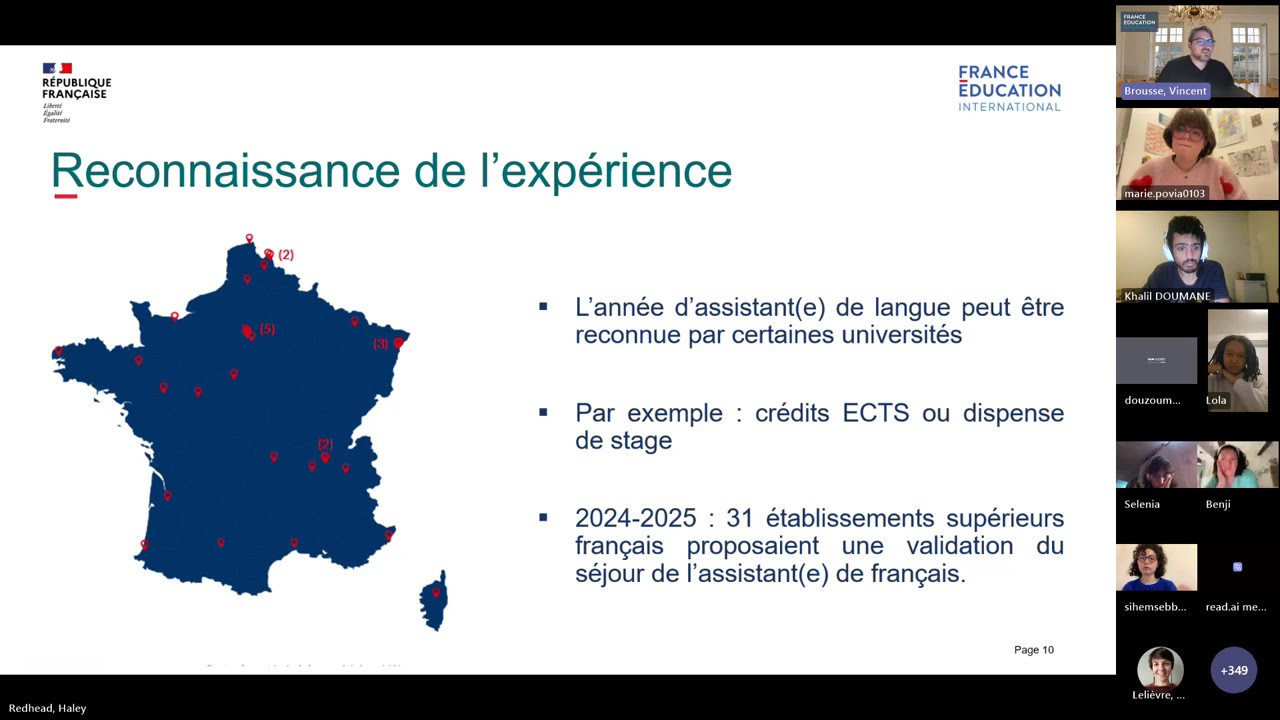 Visio d'informations - Devenir assistant de langue française à l'étranger (26 janvier 2026)