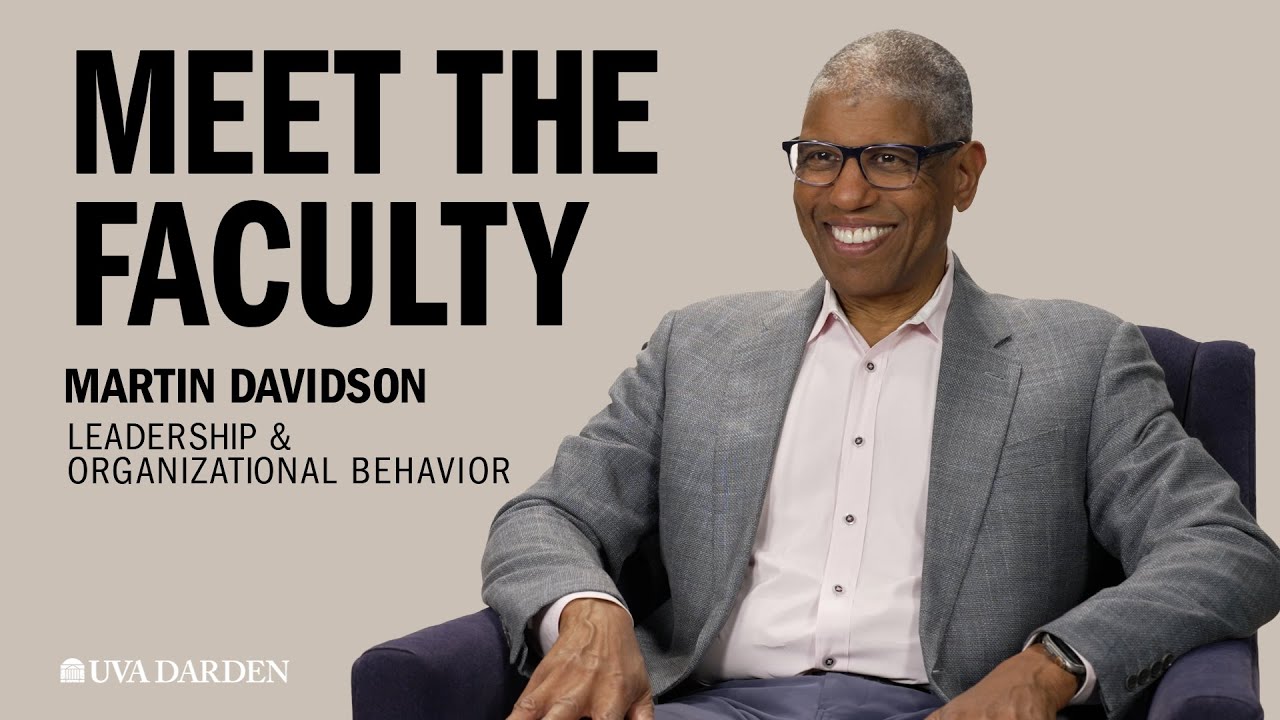 Get to Know UVA Darden Professor Martin Davidson